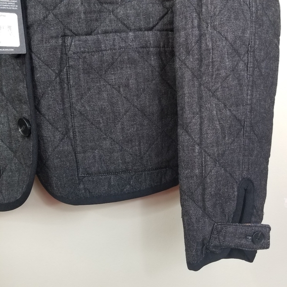 HUDSON LOS ANGELES Reversible Black/Brown Quilted Barn Jacket - Picture 11 of 12